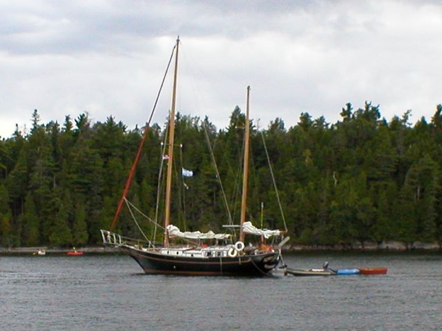 Ketch in Spoon Bay, Valcour Island