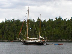 Ketch in Spoon Bay, Valcour Island