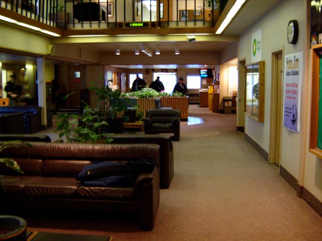 Indoors -- pretty swanky